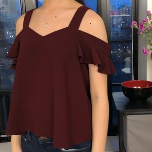 Topshop off the shoulder elegant top